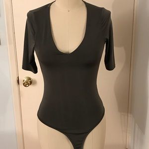 Dark green body suit